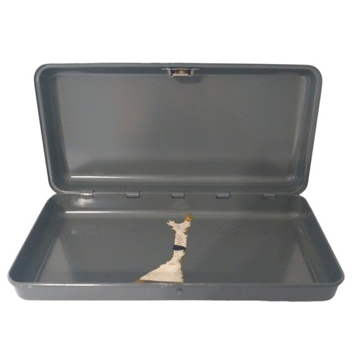 Vtg steel advertising box - vtg,