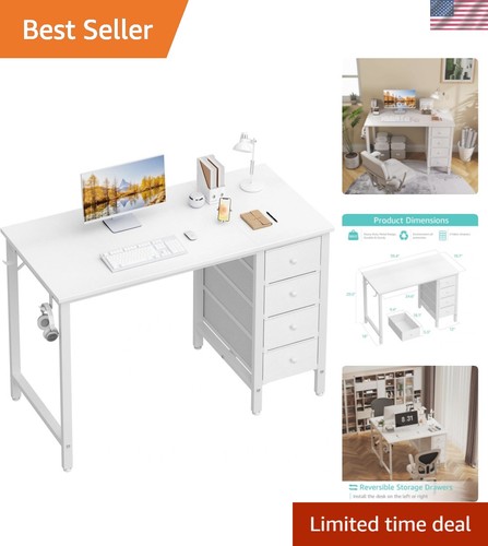 Small white desk - small,