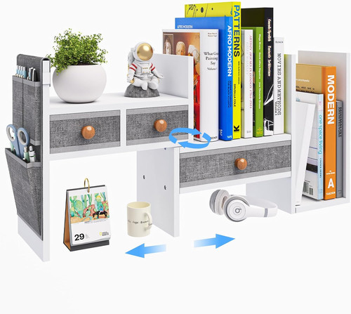 Adjustable desk shelves for - desk,